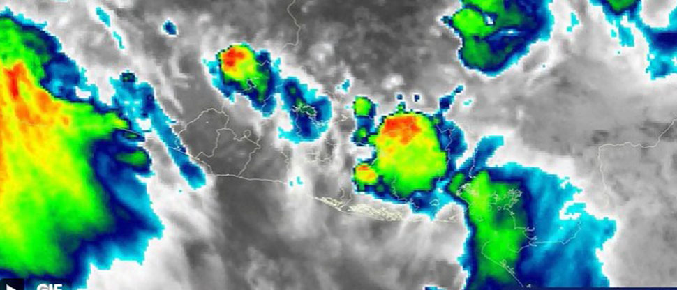 MARN pronostica lluvias para las próximas horas