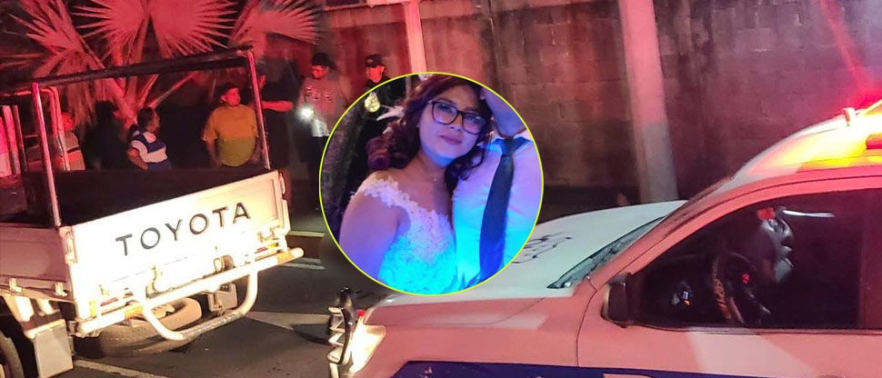 Xiomara perdió la vida al ser atropellada por vehículo de una funeraria en San Vicente