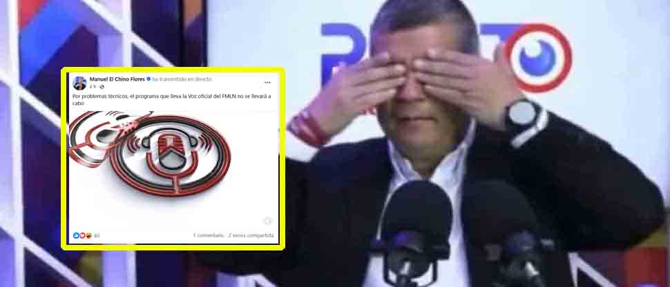 Chino Flores anuncia que no pudo transmitir su podcast por problemas técnicos