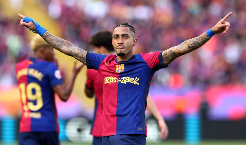 Raphinha, elegido mejor jugador de La Liga 24/25