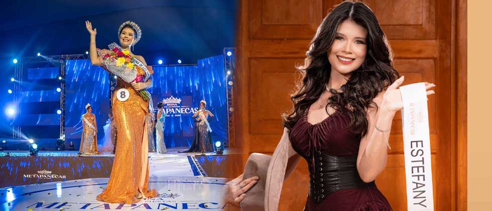Ella es Estefany, la reina de las fiestas patronales de Metapán