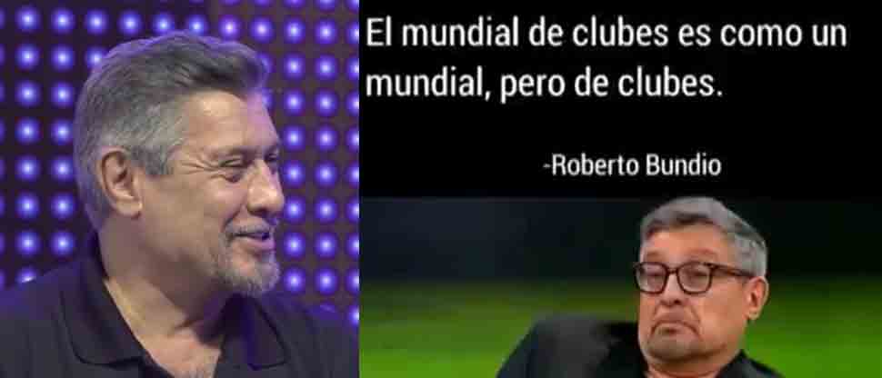 Roberto Bundio hace un nuegadazo: el mundial de clubes es como un mundial pero de clubes