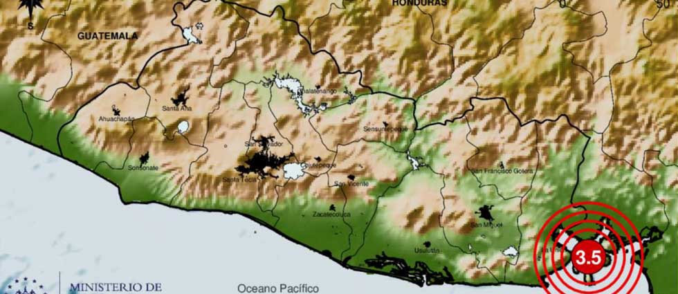 Sismo de 3.5 grados de ¡solo 2 kilómetros de profundidad! sacude parte de El Salvador