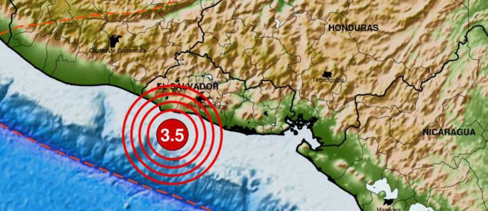 Sismo frente a la costa de La Libertad sacude parte de El Salvador pasada la medianoche