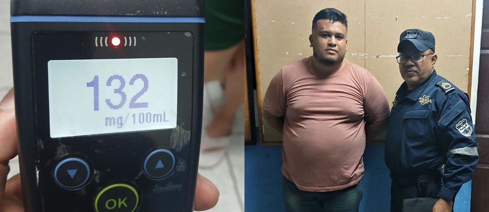 Arrestan a sujeto tras sorprenderlo manejando borracho en Santa Ana