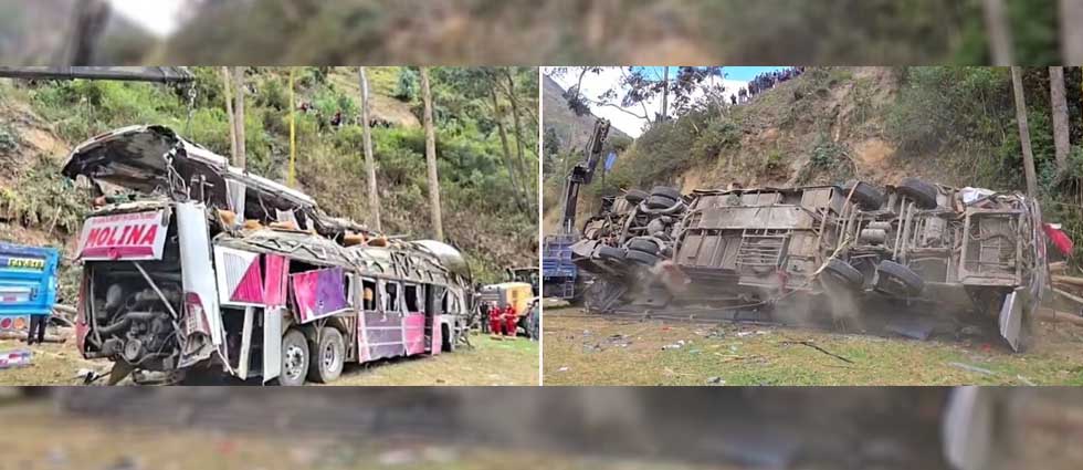 Tragedia en Perú: al menos 18 fallecidos y 24 lesionados deja grave siniestro vial de autobús