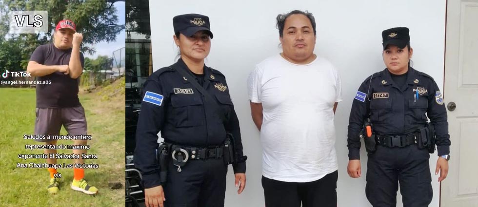 Capturan a sujeto que en redes sociales se jactaba de ser de la MS-13 en Santa Ana