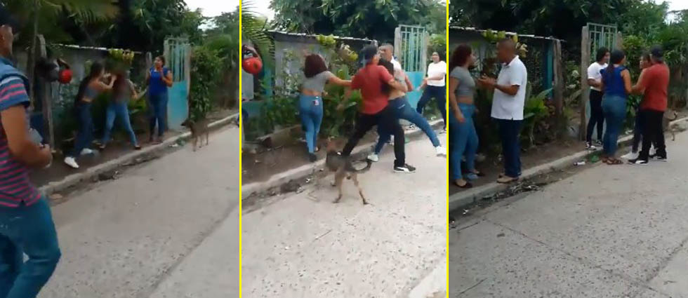 Jóvenes mujeres se van a los golpes en fiestas patronales de un cantón en Verapaz