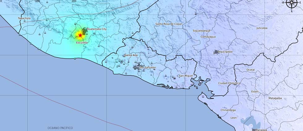 Fortísimo y superficial sismo de 5.6 grados en Guatemala fue sentido en todo El Salvador: MARN