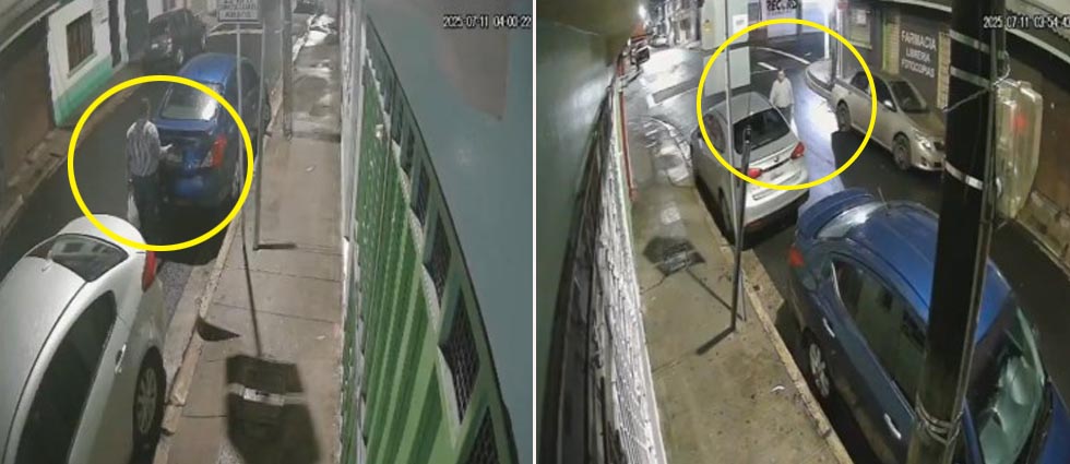 Denuncian a sujeto que hurta en autos en colonia La Rábida de San Salvador