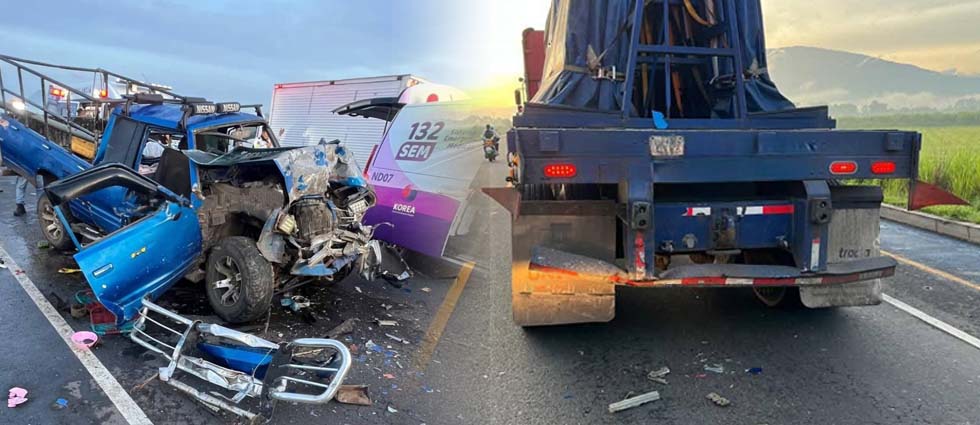 Reportan varios lesionados tras grave siniestro vial en San Juan Opico