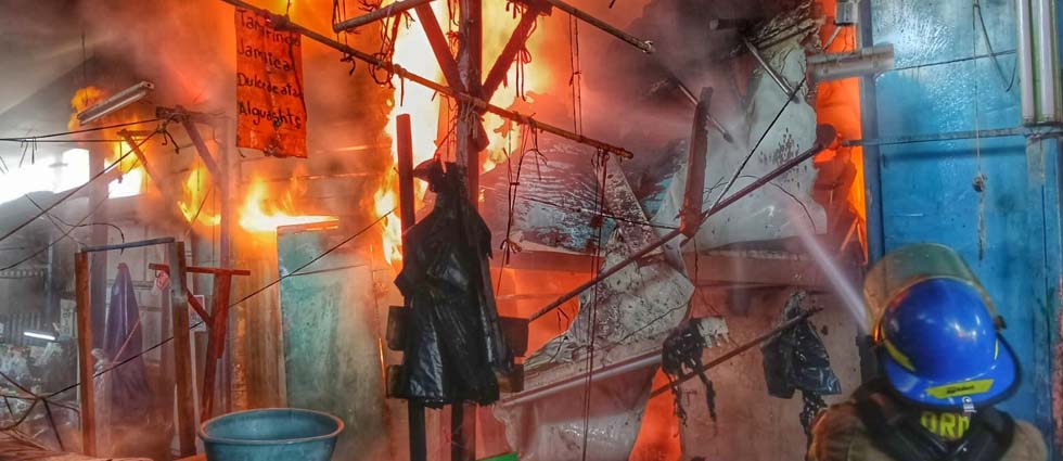 Reportan incendio en mercado de Soyapango