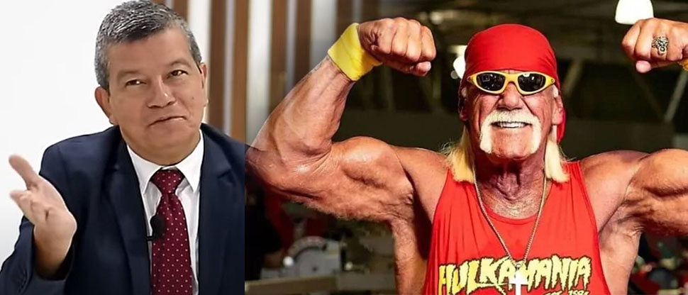 Viralizan meme del Chino Flores caracterizado como el fallecido Hulk Hogan