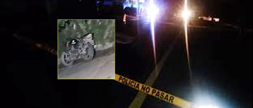 Motociclista pierde la vida tras chocar contra una roca en carretera a Metapán