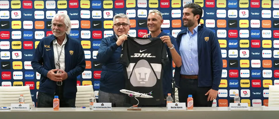 Keylor Navas es presentado oficialmente como nuevo jugador de PUMAS