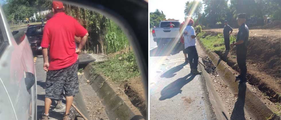 CAM interviene a sujeto que fue captado destruyendo la ciclovía Usulután