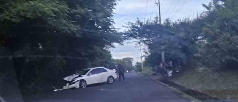 Accidente deja 2 personas lesionadas en Guaymango, Ahuachapán