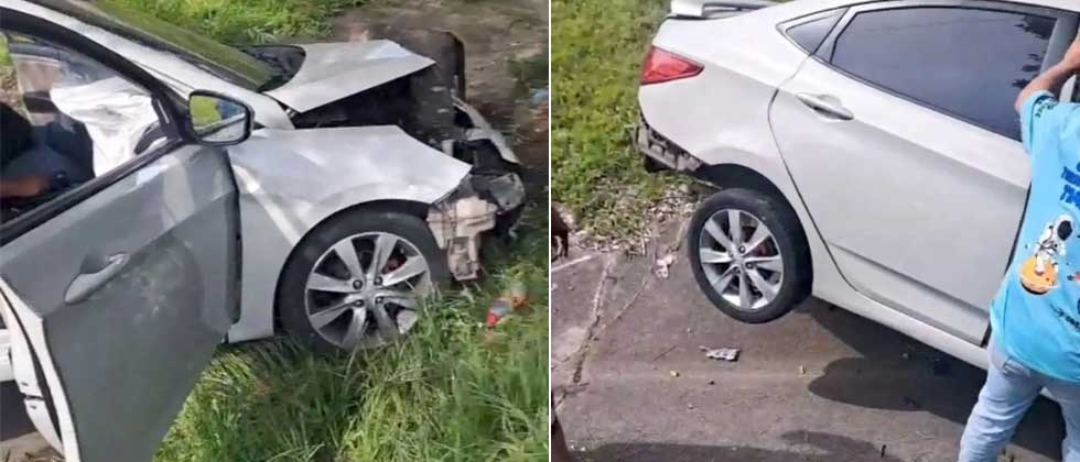 Al menos dos lesionados tras fuerte accidente en autopista a Comalapa