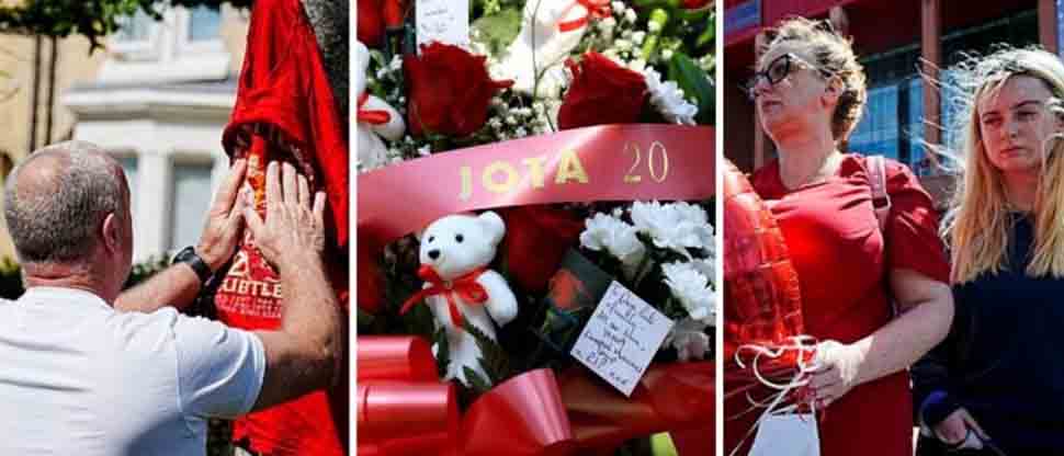 Afición del Liverpool homenajea a Diogo Jota tras conocerse de su fallecimiento