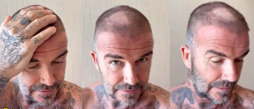 David Beckham se vuelve tendencia por intentar cortarse el cabello y termina mal