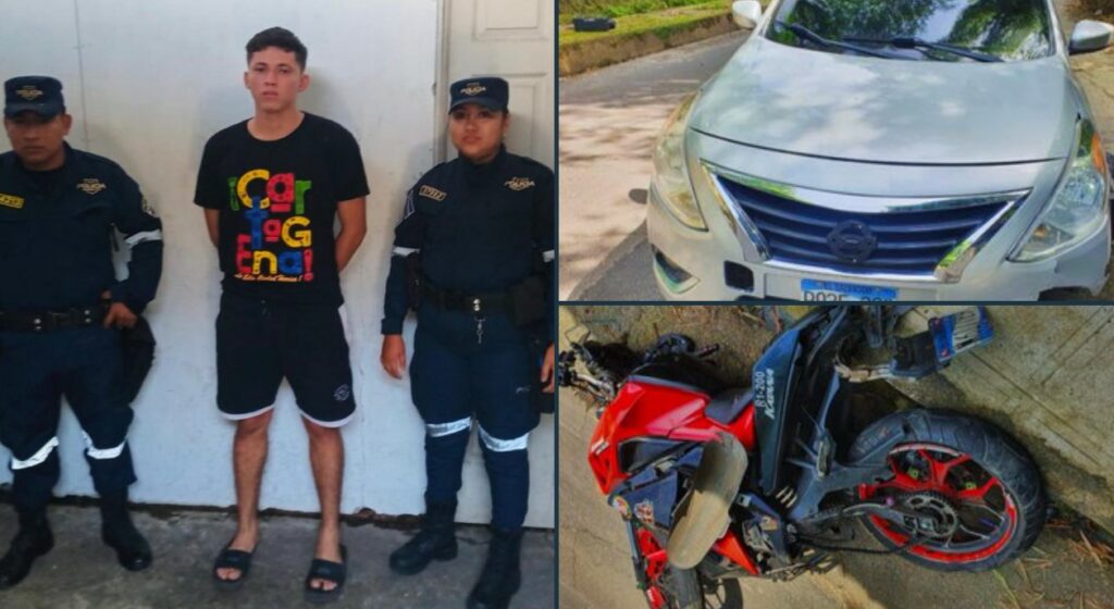 Este es el sujeto responsable de ocasionar un accidente y lesionar a un motociclista en Cuscatlán