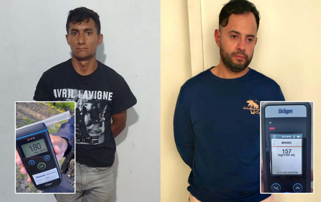 CAPTURADOS: Conductores ebrios provocan accidentes en distintos puntos del país