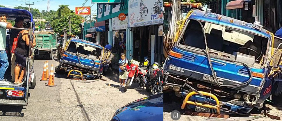 Varios lesionados deja fuerte choque entre camión y un bus en San Rafael Cedros