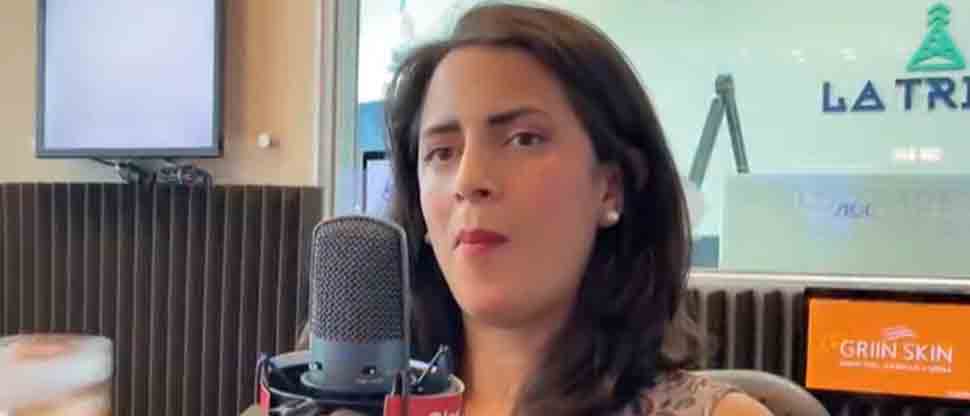 Claudia Ortiz exige a presentador que le diga por quién votó en las pasadas elecciones