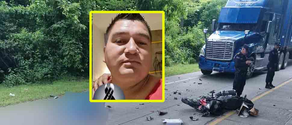 Él era Manuel García, biker que falleció en accidente en Metapán