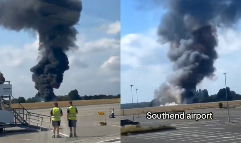 Inglaterra: avión se estrella en el aeropuerto Southend de Londres