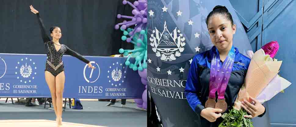 Salvadoreña debuta con orgullo en  Campeonato Centroamericano de Gimnasia Rítmica