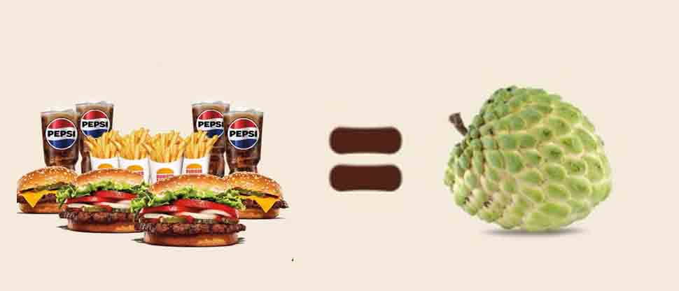 Así aprovecha restaurante de hamburguesas para vender su producto tras encontrarse la anona $20