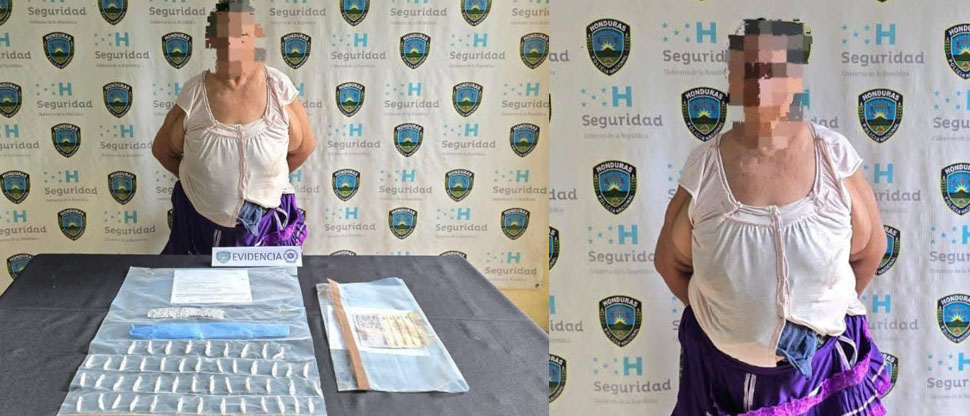 Honduras: policía captura a “La doñita” mujer de 72 años que vendía droga