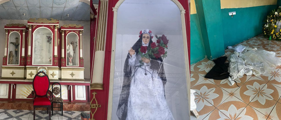 Hurtan imagen de Santa Rosa en la parroquia Cristo Rey de Soyapango