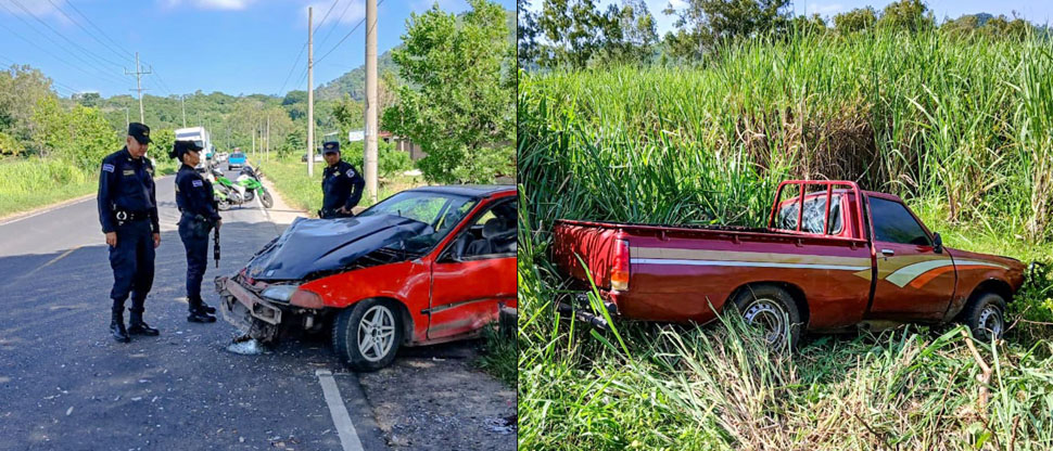 Accidente de tránsito deja cuatro personas lesionadas en Santa Ana