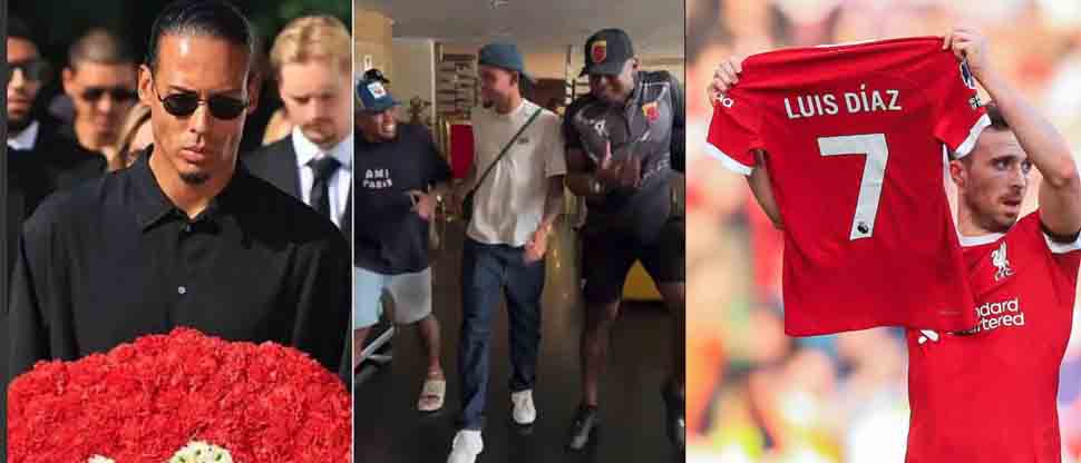 Mientras el Liverpool enterraba a Diogo Jota, Luis Díaz bailaba en Colombia
