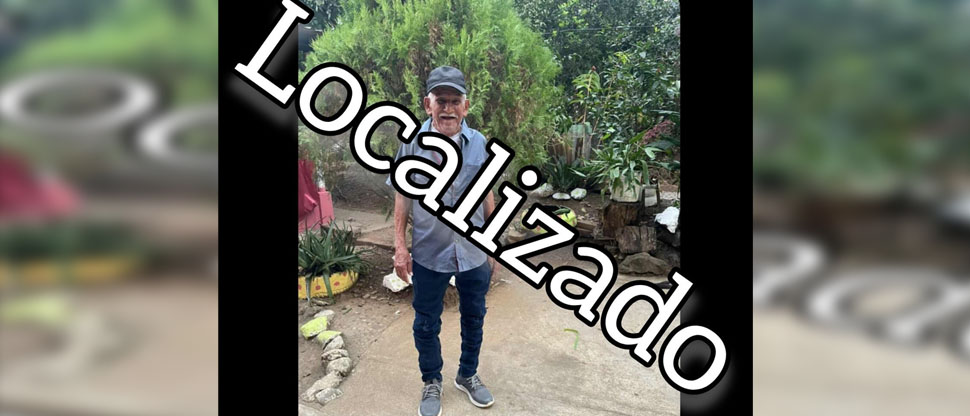 Localizan sano y salvo a anciano reportado como desaparecido