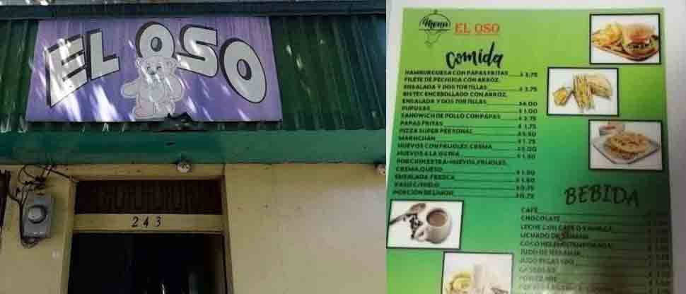 Clientes del motel El Oso se quejan por los «altos precios» de la comida