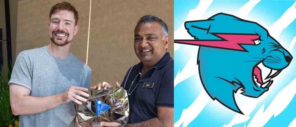 Mr Beast recibe el botón especial de YouTube por alcanzar los 400 millones de suscriptores