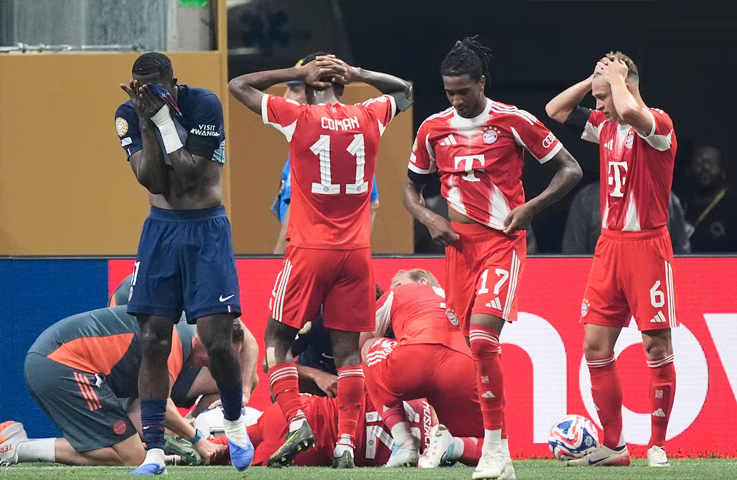 Mundial de Clubes: momento exacto cuando Musiala sufre quebradura de tobillo