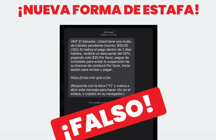 VMT alerta sobre nueva modalidad de estafas relacionadas con supuestas multas