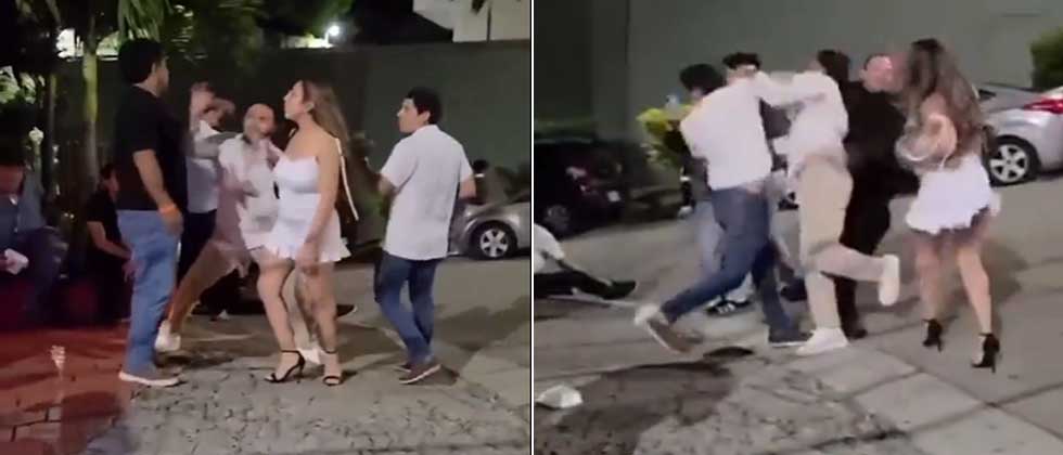 VIDEO: Jóvenes protagonizan fuerte pelea en reconocido bar de San Salvador