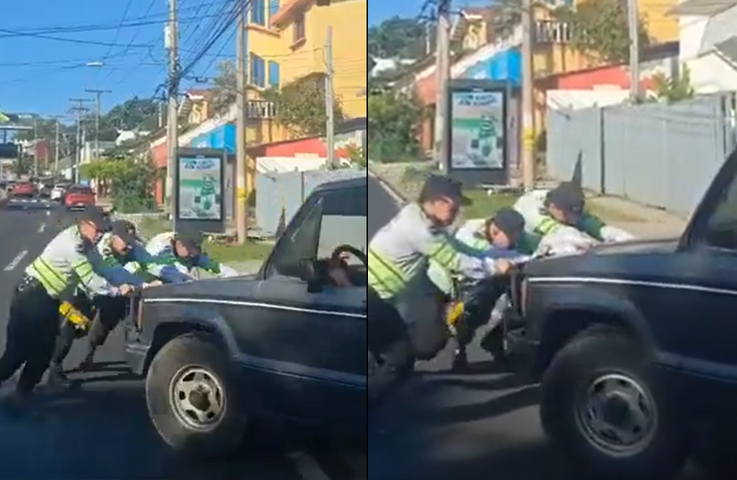 Solidaridad: gestores del VMT asisten a conductor cuyo vehículo se quedó en pleno tráfico