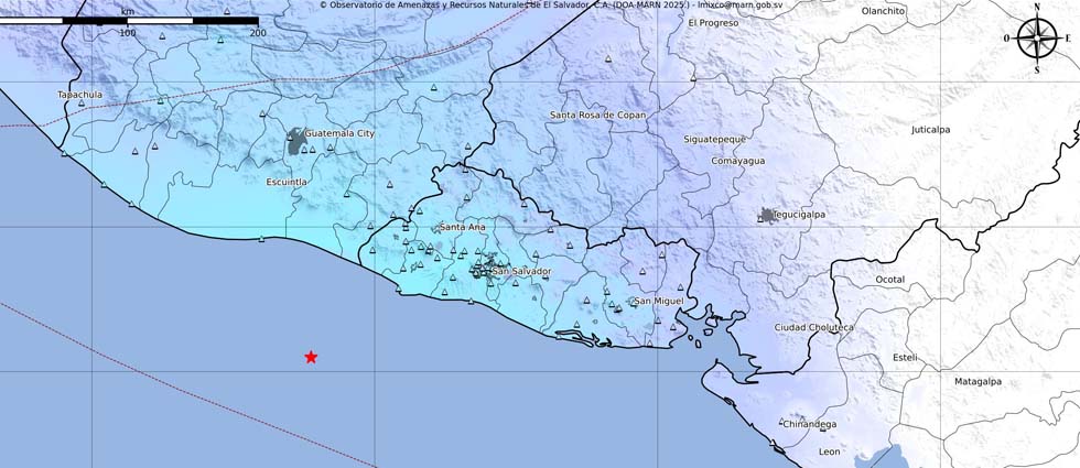 Fortísimo sismo de la madruga sacudió a todo El Salvador y también parte de Guatemala y Honduras