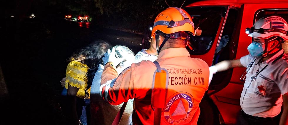 Accidente deja dos lesionados en la carretera Panamericana