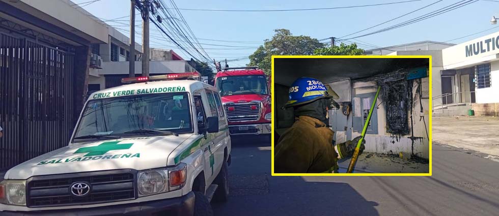 Bomberos sofocan incendio en negocio de la colonia Escalón