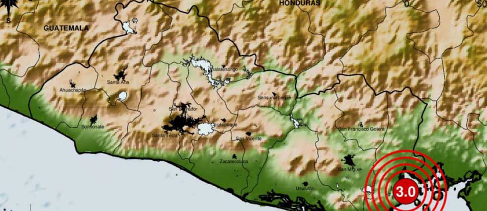 Superficial sismo sacude parte de La Unión esta madrugada de miércoles