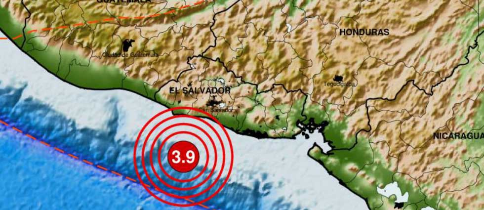 Sismo de 3.9 grados con epicentro frente a costa de La Libertad sacude parte del país