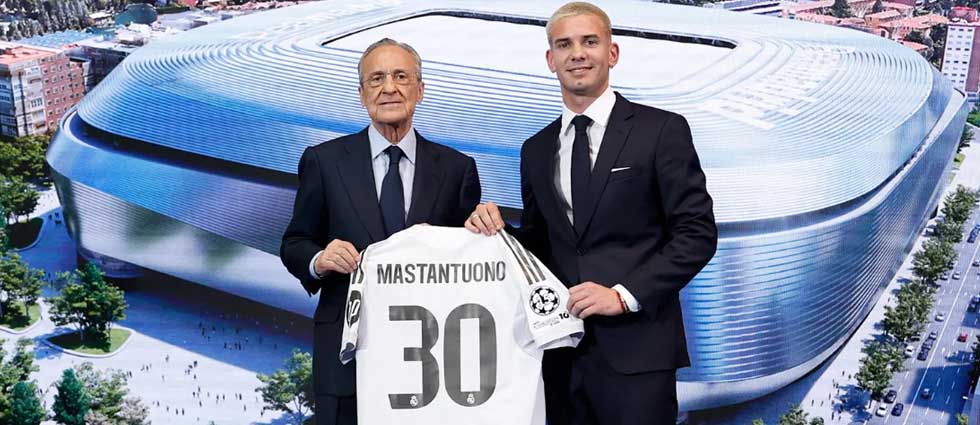 Mastantuono, oficialmente presentado como nuevo crack del Madrid