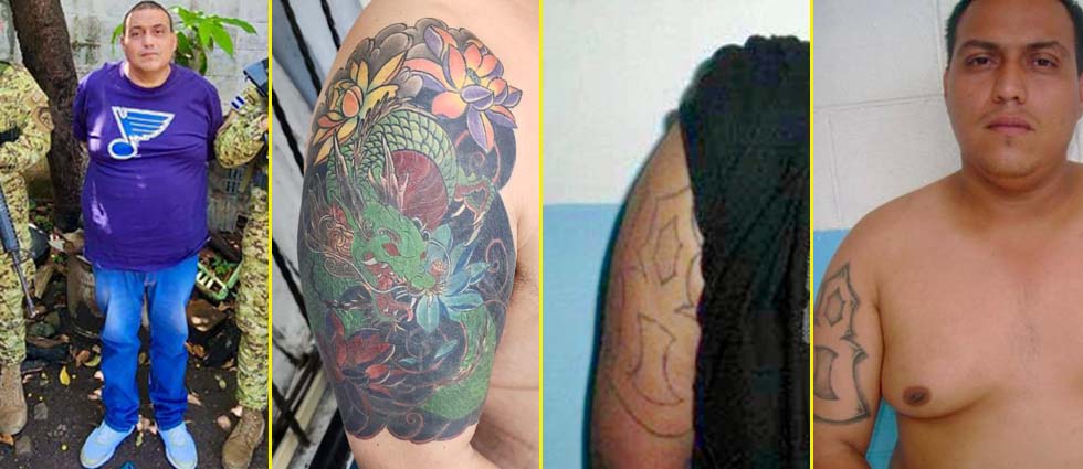 Capturan a homeboy de la 18-S que ocultó tatuajes de la pandilla con otros diseños
